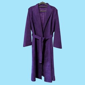 Vintage Purple Suede Coat By Yost's